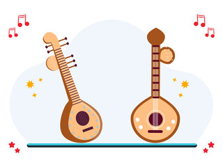 Balalaika Concept Illustration Vector Style