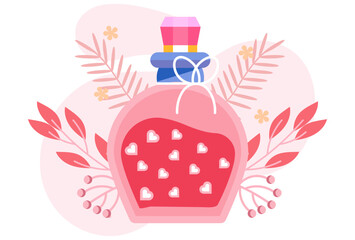 Perfume Concept Illustration Vector Style