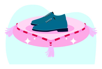 Shoes Concept Illustration Vector Style