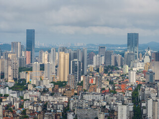 Obraz premium Wuhan city landmark skyline scenery