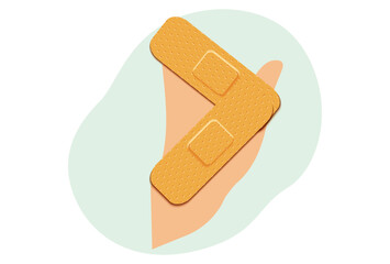 Bandage Concept Illustration Vector Style