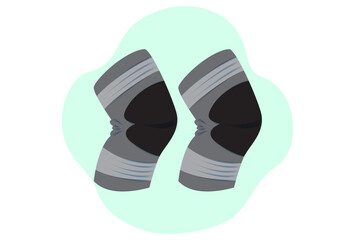 Knee Pad Concept Illustration Vector Style