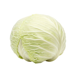 Fresh Green Cabbage Isolated on Black Background vegetable