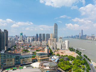China, Hubei, Wuhan, summer, city, urban, scenery, sky, cloud, cumulus, sea of clouds, skyline,...