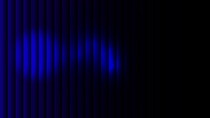 Futuristic blue Glass Gradient on Black Background with Glowing Waves and Transparent Motion Layers

