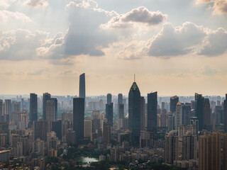 Obraz premium Wuhan city landmark skyline scenery