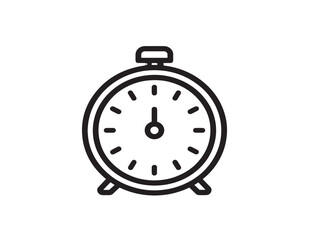 Sleek professional time management symbol with clean outlines