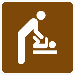 Baby Changing Station, Men’s Room, Current Edition of the Manual on Uniform Traffic Control Devices for Streets and Highways.