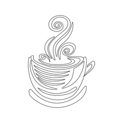 cup of coffee with heart