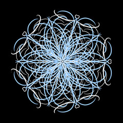 Hand Drawn Winter Snowflake Ornament