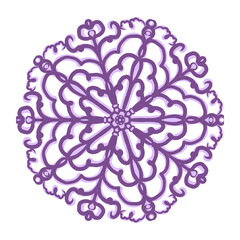 Hand Drawn Winter Snowflake Ornament