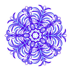 Hand Drawn Winter Snowflake Ornament