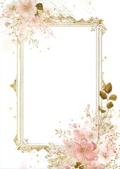 Wedding invitation frame design,