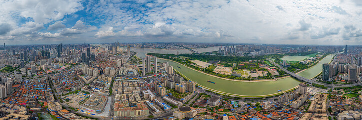 Wuhan city landmark skyline scenery