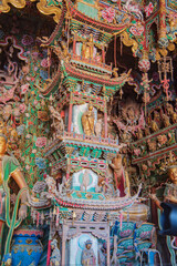 The Xiaoxitian hanging sculptures and painted paintings in Xi County, Linfen, Shanxi