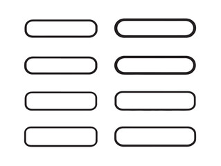 Obraz premium Stylish web buttons icon in modern 2D vector line artwork