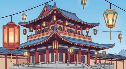 Obraz premium Asian Style Building.