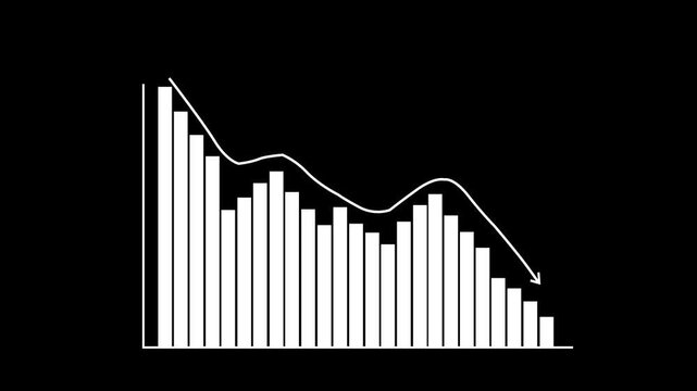 Upward Trending Business Growth Bar Chart Animation for Financial and Corporate Success