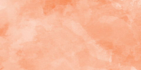 orange watercolor wash texture design, painting soft textured on wet white paper background, Isolated design element perfect for adding a pop of color and artistic flair.