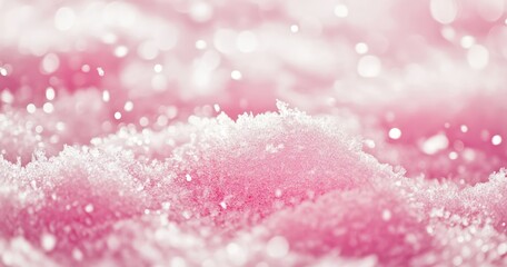 White snow falling on a pink background, high resolution, high quality, pink color, texture, pattern, seamless .