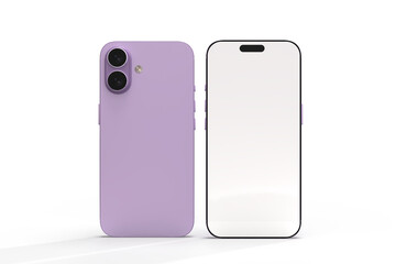 Realistic Smartphone 17 with blank screen mockup, slim phone air in isolated. Perfect for presenting mobile apps, UI UX concepts, Ads, branding, digital product displays, website, gadget device