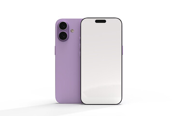 Realistic Smartphone 17 with blank screen mockup, slim phone air in isolated. Perfect for presenting mobile apps, UI UX concepts, Ads, branding, digital product displays, website, gadget device