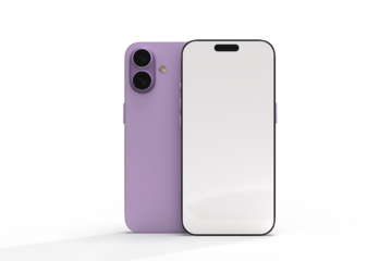 Realistic Smartphone 17 with blank screen mockup, slim phone air in isolated. Perfect for presenting mobile apps, UI UX concepts, Ads, branding, digital product displays, website, gadget device