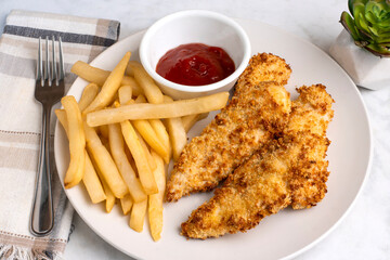 chicken tenders with french fries
