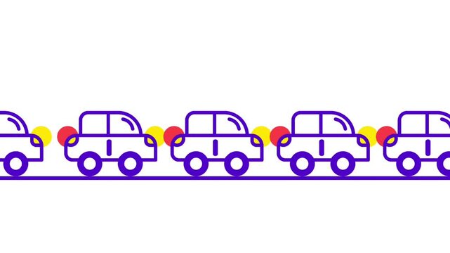 Rows of cars stuck on the road illustrate a busy traffic jam, showing congestion, frustration, and the challenges of modern urban mobility
