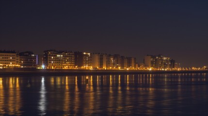 Night Urban Landscapes: City Skyline Lights, River Reflections & Panoramic Cityscape Views