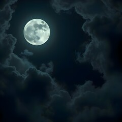 moon and clouds