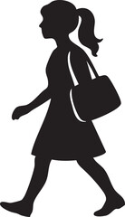 Silhouette with cut-out shapes