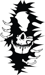 skull halloween scary face skull 