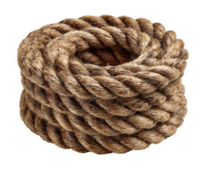 Rope coiling technique workshop tutorial crafts isolated on transparent background