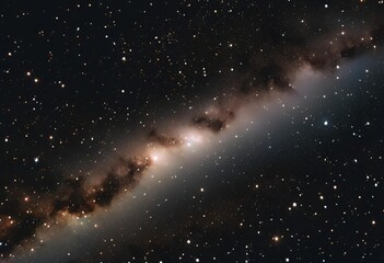cluster of distant stars shines brilliantly in the dark expanse of the faraway universe.
