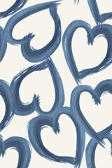 heart seamless  pattern multicolor texture
