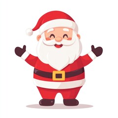 Santa Claus with happy illustration santa white.