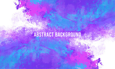 Abstract Watercolor Texture Background  Purple Blue Pink Brush Strokes