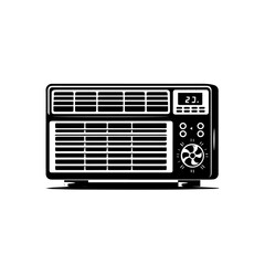 Air Conditioner Vector Illustration – Modern Energy Efficient Cooling Device