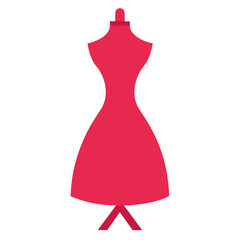 Female dress in clothesp  mocap icon line airt vactor outline Illustrations on white background.