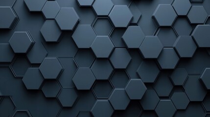 Dark gray, textured hexagonal grid pattern