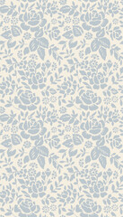Fototapeta premium Vector damask seamless pattern background. Classical luxury old fashioned damask ornament, royal victorian seamless texture for wallpapers, textile, wrapping. Exquisite floral baroque template