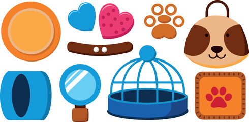 pet accessories icons, dog food doodle, cat paw cartoon, pet toys doodle, animal care icons, pet bowl doodle, cartoon pet essentials, domestic pet doodle, cute paw print doodles, pet grooming icons   © pankaj