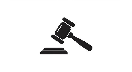 Lawyer gavel on sound block symbolizing justice and legal decisions