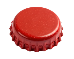 red beer bottle in an isolated backgroud