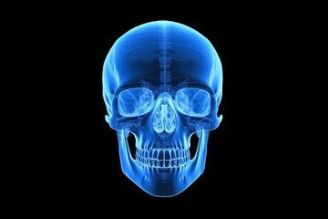 Obraz premium Radiography futuristic tomography darkness.