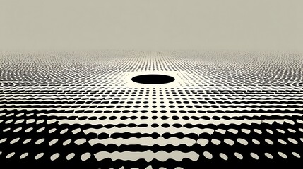 Abstract circular black dot wave design high resolution picture