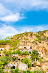 A primitive cave village on the bank of the Yellow River in Shilou County, Lüliang, Shanxi