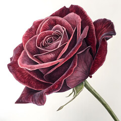 Velvet Rose in Full Bloom