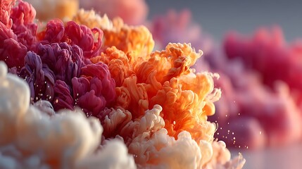 Beautiful abstract blooming petals artwork high resolution image